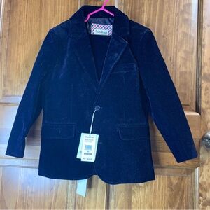 Boys 6Y Beetle&thread 2 piece jacket suit and pants navy blue